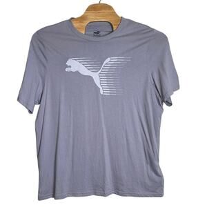 Puma Gray Logo T-Shirt - Size XXL